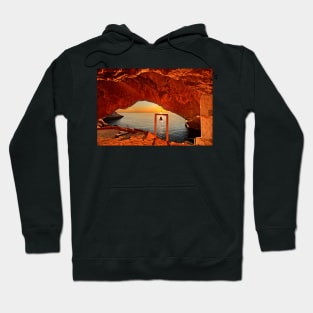 Holy sunset in Syros island Hoodie